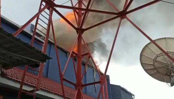 Kantor RRI Jember Terbakar