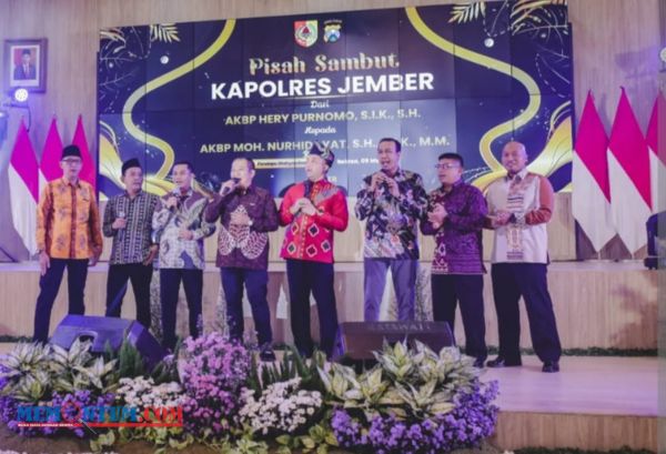 Bupati Hendy Sampaikan Apresiasi Positif dalam Lepas Sambut Kapolres Jember