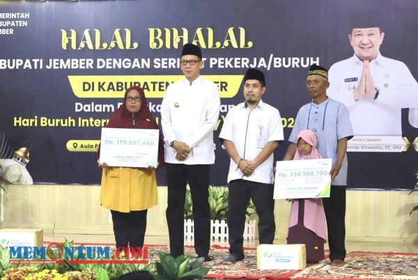 Peringati May Day, Wabup Gus Firjaun Halal Bihalal Bareng Buruh Jember