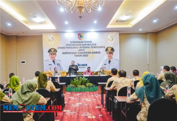 Hadiri Bimtek Peningkatan Kapabilitas APIP Inspektorat, Bupati Jember Berharap Peningkatan Kinerja