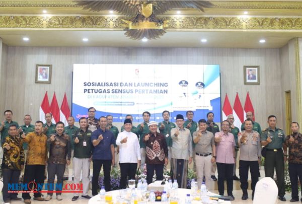 Launching Petugas Sensus Pertanian Jember, Bupati Hendy Minta Lahan Pertanian Jangan Alih Fungsi